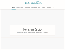 Tablet Screenshot of pensiunisibiu.com